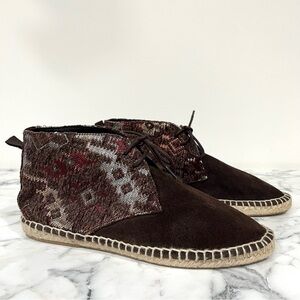 Veracruz Artisans Ankle Booties US Size 7.5 EU Size 38 Moccasins Brown Spain